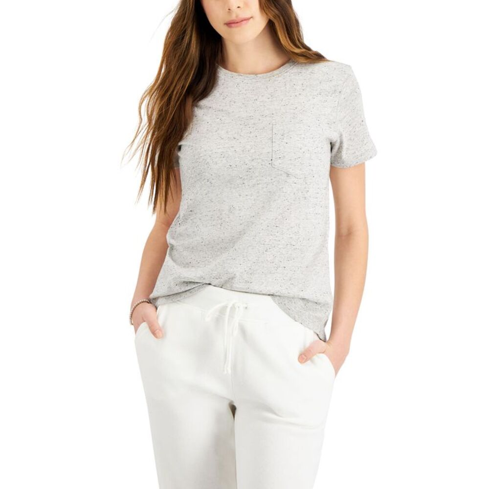 Style & Co Petite Heathered Classic T-Shirt